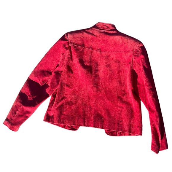 VTG Red Leather Jacket - Picture 3 of 7